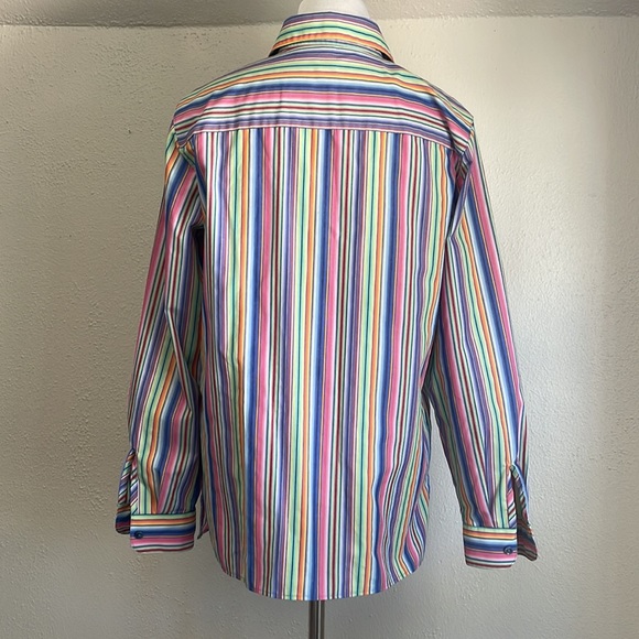 Foxcroft Stripes Button Down Shirt - Picture 3 of 5